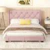 Queen Size Linen Upholstered Storage Platform Bed With Two Drawers-ModernLuxe -Furniture Specialty Store GUEST a13a3c2f 6057 4e78 9111 f114f81ea384
