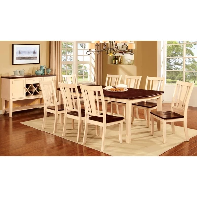Earlton Curved Edge Extendable Dining Table Red/White - HOMES: Inside + Out 3 Earlton Curved Edge Extendable Dining Table Red/White - HOMES: Inside + Out