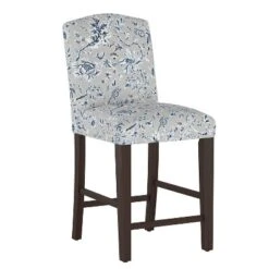 Alex Camel Back Counter Height Barstool With Botanical Print - Skyline Furniture -Furniture Specialty Store GUEST a20b8867 c012 41cf b107 1dc4f9579b5b