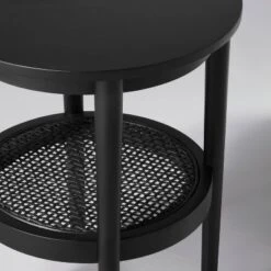 Wood & Cane Round Accent Side Table - Hearth & Hand™ With Magnolia -Furniture Specialty Store GUEST a287ad8b 1eca 4b89 bea4 098554898f62