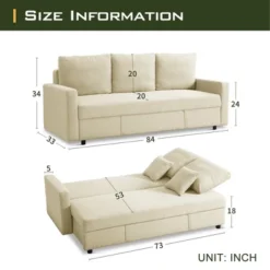 Creath Convertible Sectional Sofas, 3 Seat Couch-The Pop Home -Furniture Specialty Store GUEST a28a7c0f 7867 4a95 9be0 d6dada2133f3
