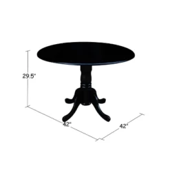 Set Of 3 42" Dual Table With 2 Mission Chairs Dining Sets Black - International Concepts 13 Set Of 3 42" Dual Table With 2 Mission Chairs Dining Sets Black - International Concepts -Furniture Specialty Store GUEST a2f62636 59f8 4bce b1b0 280d49a5b9ee