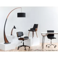 Set Of 2 Stella Mid Century Modern Dining Chair Black - Lumisource -Furniture Specialty Store GUEST a31a2f4d 3d42 4400 ae2b 5d4810442f6e