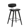 25.5" Fox Faux Leather Wood Counter Height Barstool - Armen Living -Furniture Specialty Store GUEST a34b7e90 3ed4 420e bdb7 be81ef2fa0f0