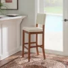 Milano Padded Barstool Upholstered Seat & Back - Linon -Furniture Specialty Store GUEST a414ef06 f11a 485d b32a f514651b5a63