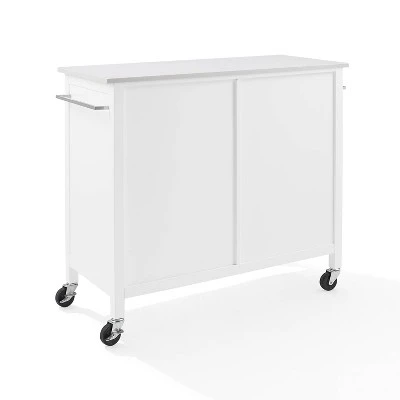 Soren Stone Top Kitchen Island/Cart White - Crosley 7 Soren Stone Top Kitchen Island/Cart White - Crosley - Image 5