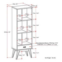 Tierney Solid Hardwood Mid Century Bookcase And Storage Unit - WyndenHall 20 Tierney Solid Hardwood Mid Century Bookcase And Storage Unit - WyndenHall -Furniture Specialty Store GUEST a5c6c301 8e34 4b6a 80cc 6cc8f54da870