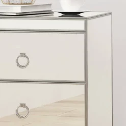 Bandara Modern 3 Drawer Cabinet Silver - Christopher Knight Home -Furniture Specialty Store GUEST a5ee027c 3b45 48c7 9f63 ef6bf703dbc1