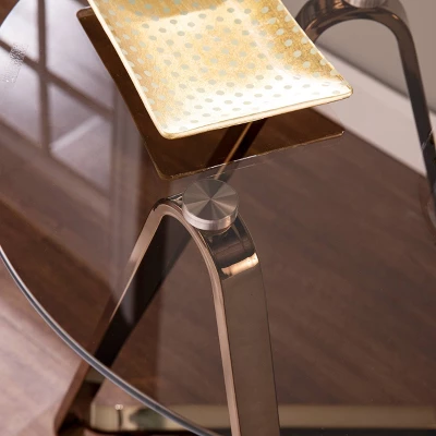 Tainbin Round End Table Champagne - Aiden Lane 5 Tainbin Round End Table Champagne - Aiden Lane - Image 3