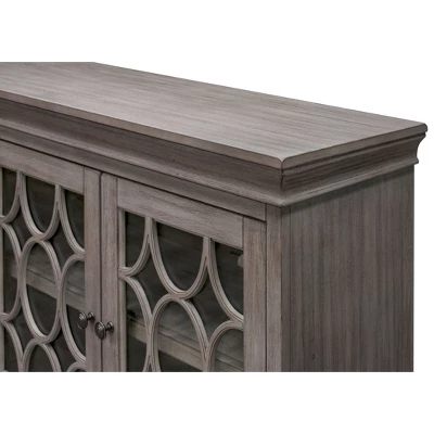 72" Rustic Four Door Tv Console Fully Assembled For Tvs Up To 70" - Martin Furniture 6 72" Rustic Four Door Tv Console Fully Assembled For Tvs Up To 70" - Martin Furniture - Image 4