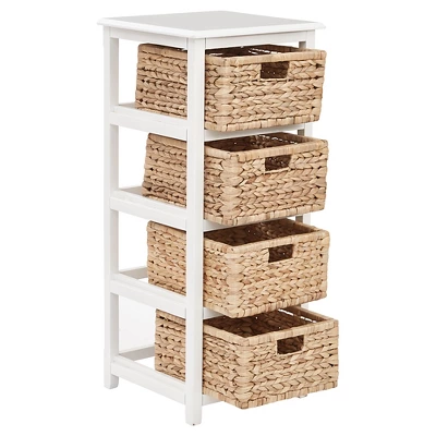 Seabrook Four Storage Unit White - OSP Home Furnishings 4 Seabrook Four Storage Unit White - OSP Home Furnishings - Image 2
