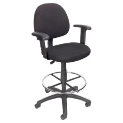 Drafting Stool With Footring And Adjustable Arms - Boss Office Products -Furniture Specialty Store GUEST a842488e 5e3e 423f 907b 1e5a4ee94e2d