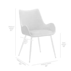 Avery Fabric/Metal Dining Room Chair Pink - Armen Living -Furniture Specialty Store GUEST a855f993 5e78 43a1 b80f b3c1593e1a23 1