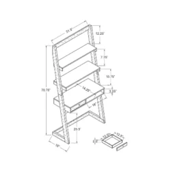Holten 2 Open Shelves Leaning Desk - MiBasics 15 Holten 2 Open Shelves Leaning Desk - MiBasics -Furniture Specialty Store GUEST a8a6e3d4 a206 454c a024 9f632bab4a41