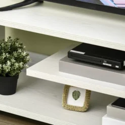 HOMCOM Modern TV Stand For TVs Up To 45", TV Cabinet With Storage Shelf And Drawer, Entertainment Center For Living Room Bedroom, White 11 HOMCOM Modern TV Stand For TVs Up To 45", TV Cabinet With Storage Shelf And Drawer, Entertainment Center For Living Room Bedroom, White -Furniture Specialty Store GUEST a8a8d43a 4b9d 4795 92c8 1537897a8cac