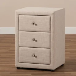 Tessa 3 Drawer Nightstand - Baxton Studio -Furniture Specialty Store GUEST a8b51e33 a8a8 45a3 8a24 178540439697