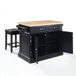 Oxford Kitchen Island With Square Seat Stools Black - Crosley 14 Oxford Kitchen Island With Square Seat Stools Black - Crosley -Furniture Specialty Store GUEST a8d23fc3 6d6b 46ef 91b9 d323c6c4d1f2