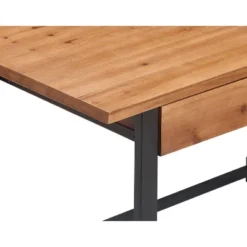 Leighton Writing Desk Wood And Black Metal - Serta -Furniture Specialty Store GUEST a980ecd4 c37d 4833 a4c1 b2556380f757