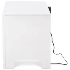 Edmond 1 Drawer Nightstand With USB White - ClickDecor -Furniture Specialty Store GUEST aa3143a8 1616 4c7e baa9 b62e31f50372