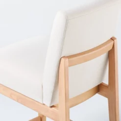 Upholstered Natural Wood Slipper Counter Stool - Hearth & Hand™ With Magnolia -Furniture Specialty Store GUEST aa366b92 610e 4c17 a181 5d290cbb7917