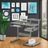 Complete Computer Workstation Desk Gray - Techni Mobili -Furniture Specialty Store GUEST aa399b90 d8a9 4624 8973 dd90111b581a