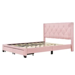 Queen Size Linen Upholstered Storage Platform Bed With Two Drawers-ModernLuxe -Furniture Specialty Store GUEST aa7d46aa 4874 4f58 8c4f 65d4b2950d95