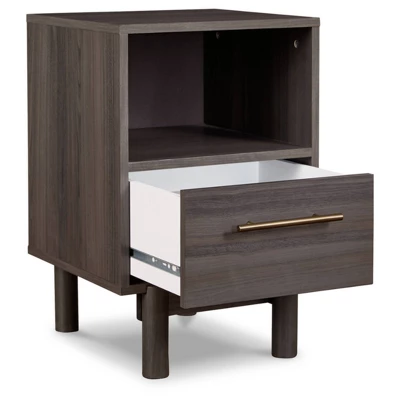 Brymont Nightstand Black/Gray - Signature Design By Ashley 4 Brymont Nightstand Black/Gray - Signature Design By Ashley - Image 2