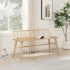 Transitional Low-Back Spindle Entryway Bench - Saracina Home -Furniture Specialty Store GUEST ab041654 fea0 4db7 a0cf 3a45eca5685a