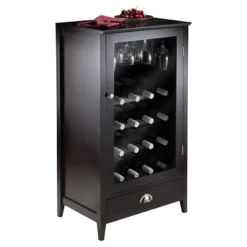 20 Bottles Shelf Modular Bordeaux Wine Cabinet Wood/Black Espresso - Winsome 8 20 Bottles Shelf Modular Bordeaux Wine Cabinet Wood/Black Espresso - Winsome -Furniture Specialty Store GUEST ab38255f 14c3 4fd6 8565 d87fc59f6b6c