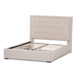 Queen Taylor Modern And Contemporary Fabric Upholstered Gas Lift Platform Bed Light Beige - Baxton Studio 13 Queen Taylor Modern And Contemporary Fabric Upholstered Gas Lift Platform Bed Light Beige - Baxton Studio -Furniture Specialty Store GUEST ab38c2fc 4a51 48b0 8072 a63cf49d320d