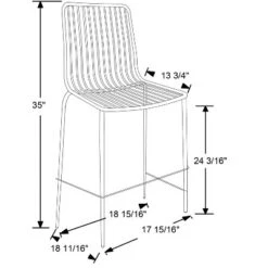 Set Of 2 Sodra Rounded Seat Wire Counter Height Barstool Black - Threshold™ -Furniture Specialty Store GUEST aba0b7b0 e031 40e5 a117 6b6b5d67048f