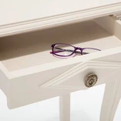 Collins Side Table With Drawer Cream - Finch -Furniture Specialty Store GUEST abbdf9f5 97d7 47a6 9e35 85444e5cca62