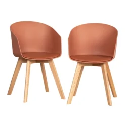 Set Of 2 Flam Dining Chairs With Wooden Legs - South Shore -Furniture Specialty Store GUEST abbffe79 6275 4787 a612 021a74a1e5a0