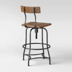 Woodsboro Adjustable Barstool Brown - Threshold™ -Furniture Specialty Store GUEST abdb0bde 7acc 43ee 8f86 d27ad9675953