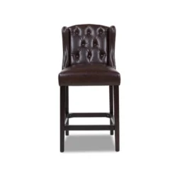 Jennifer Taylor Home Richmond 26" Armless Wingback Tufted Counter Height Bar Stool -Furniture Specialty Store GUEST ac13cc39 b53d 4495 9123 7f0c1c165e8e