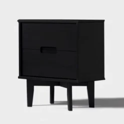 Mid-Century Modern Wood Nightstand - Saracina Home -Furniture Specialty Store GUEST ac2c7f4e acf2 4034 9a9b 9e38eef4eb3f
