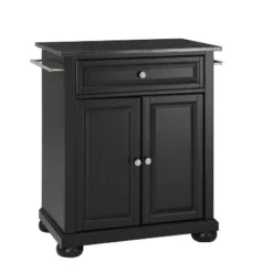 Alexandria Black Granite Top Portable Kitchen Island/Cart - Crosley -Furniture Specialty Store GUEST ac58d7d6 a611 4aa0 a319 8d1b0c39aee5