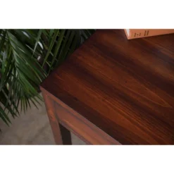 48" Leanna Wood Writing Desk Brown - Abbyson Living -Furniture Specialty Store GUEST ac69a203 a1ce 4b37 94ad 40e59153c87d