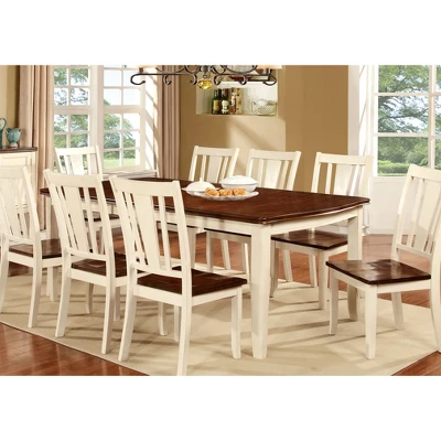 Earlton Curved Edge Extendable Dining Table Red/White - HOMES: Inside + Out 4 Earlton Curved Edge Extendable Dining Table Red/White - HOMES: Inside + Out - Image 2