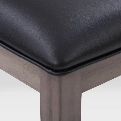 7pc New York Counter Height Wood Dining Set Washed Gray - CorLiving 10 7pc New York Counter Height Wood Dining Set Washed Gray - CorLiving - Image 8