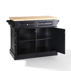 Oxford Butcher Block Kitchen Island Black - Crosley -Furniture Specialty Store GUEST ada596c8 eec9 421c 9654 85fbbf0ca341
