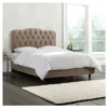 Seville Upholstered Bed In Linen - Skyline Furniture -Furniture Specialty Store GUEST adc86c9f ee05 43cc 931f a57ea742ef65