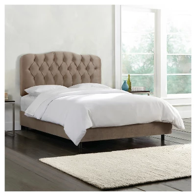 Seville Upholstered Bed In Linen - Skyline Furniture 3 Seville Upholstered Bed In Linen - Skyline Furniture