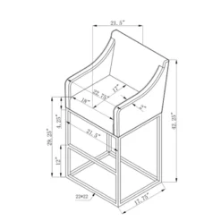 Cordele Barstool Cream - Chic Home Design