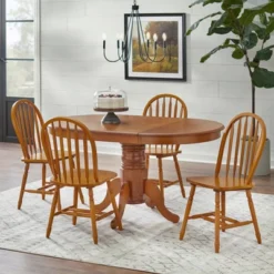 Farmhouse Extendable Dining Table Wood/Oak - Buylateral -Furniture Specialty Store GUEST aded85e7 24bb 4972 a80f 0822c89ced4f