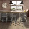 26" Brisk Swivel Counter Height Barstool Steel - Amisco