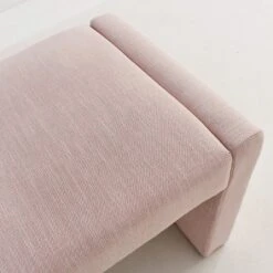 Kaia 47" Contemporary Farmhouse Linen Fabric Waterfall Upholstered Bench-The Pop Maison -Furniture Specialty Store GUEST ae841cd4 abd2 4326 bf60 b920758fed70