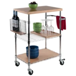 Medera Kitchen Cart Natural - Winsome -Furniture Specialty Store GUEST aef87f72 5d23 4273 ba24 f57093154c7e