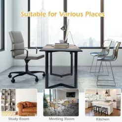 Costway 63'' Large Computer Desk Study Workstation Conference Table Home Office -Furniture Specialty Store GUEST af3b5639 f698 433e be76 c67ee81dc97c