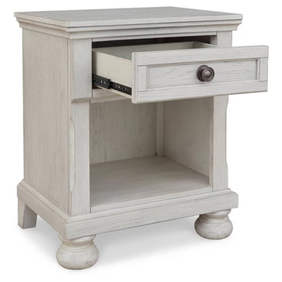 Robbinsdale 1 Drawer Nightstand White - Signature Design By Ashley 4 Robbinsdale 1 Drawer Nightstand White - Signature Design By Ashley - Image 2